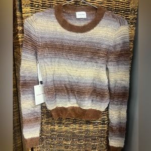 Sunday Best-New with tags-Sweater,‎ XS,Kitten, Rocky Grey/Cognac, 100949, Soft